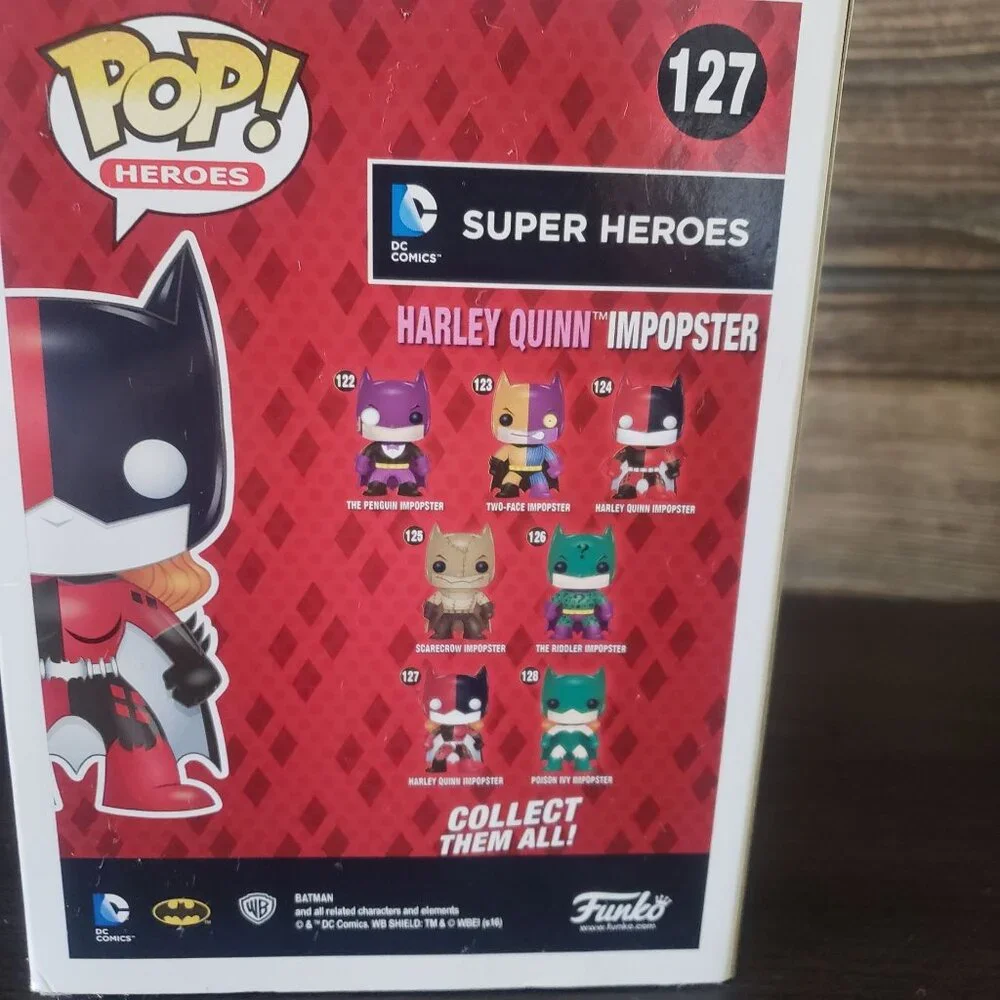 Funko‎ Pop Harley Quinn Impopster 127 Super Heroes Vinyl Action Figure in Box